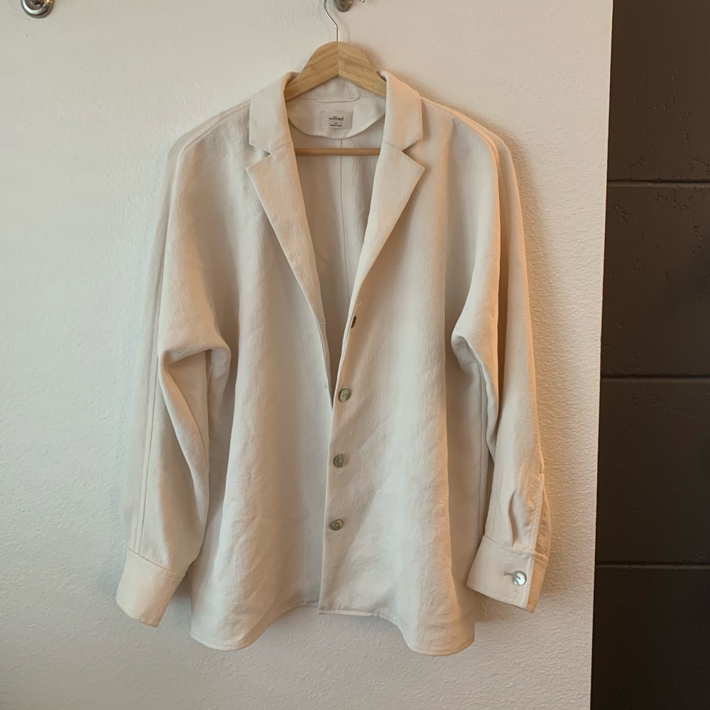 Aritzia Wilfred white collared button down